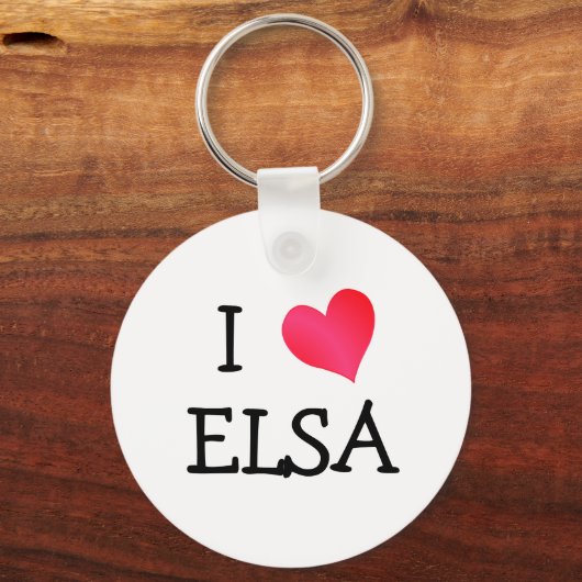 I Heart Elsa Sleutelhanger (Voorkant)