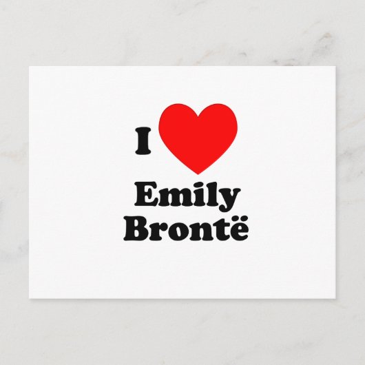 I Heart Emily Bronte Briefkaart (Voorkant)