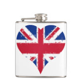I Heart Engeland Britse vlag Union Jack Heupfles (Voorkant)