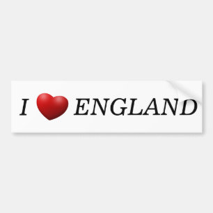 I Heart England bscn Bumpersticker