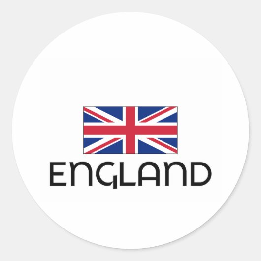 I HEART ENGLAND RONDE STICKER (Voorkant)