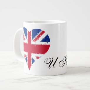 I Heart England UK Britse vlag Grote Koffiekop