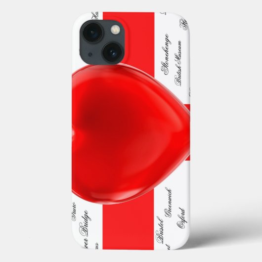I Heart England Vlag van St. George Patriotic Case-Mate iPhone Case (Achterkant)