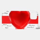 I Heart England Vlag van St. George Patriotic Case-Mate iPhone Case (Achterkant (horizontaal))