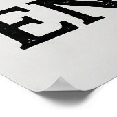 I Heart English - USA and UK Flag Heart Design Poster (Hoek)