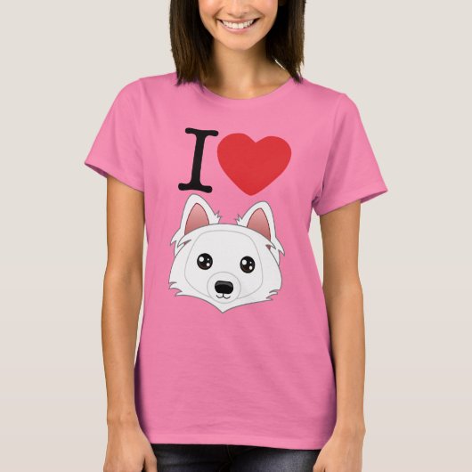 I Heart Eskimo Dogs T-Shirt (Voorkant)