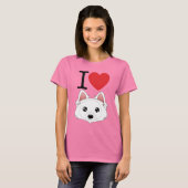 I Heart Eskimo Dogs T-Shirt (Voorkant volledig)