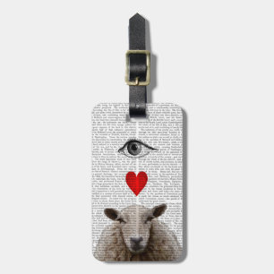 I Heart Ewe Bagagelabel