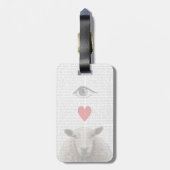 I Heart Ewe Bagagelabel (Achterkant verticaal)