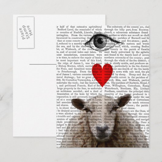I Heart Ewe Briefkaart (Voorkant / Achterkant)
