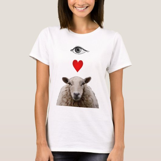 I Heart Ewe T-shirt (Voorkant)