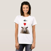 I Heart Ewe T-shirt (Voorkant volledig)
