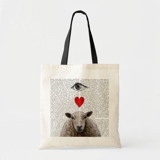 I Heart Ewe Tote Bag (Voorkant)