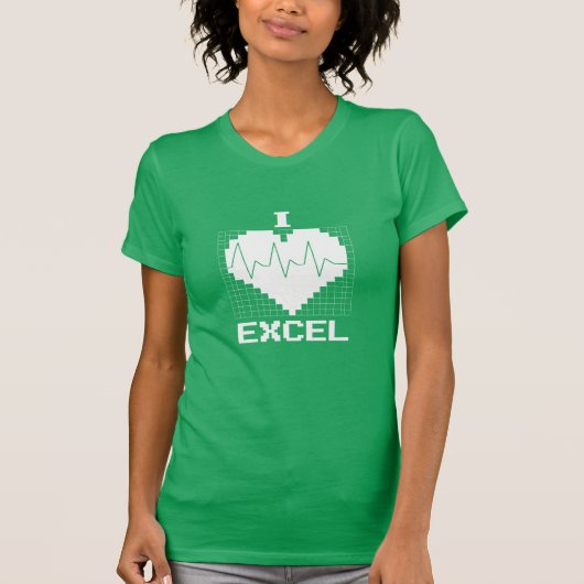 I Heart Excel T-shirt (Voorkant)