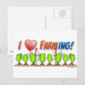 I Heart Farming Briefkaart (Voorkant / Achterkant)