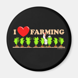 I Heart Farming Magneet