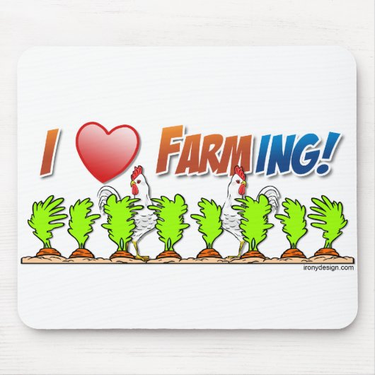 I Heart Farming Muismat (Voorkant)