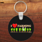 I Heart Farming Sleutelhanger (Voorkant)