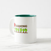 I Heart Farming Tweekleurige Koffiemok (Voorkant links)