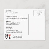 I Heart Feldenkrais-Briefkaart | Volledig bewerkba Aankondigingskaart (Achterkant)