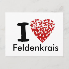 I Heart Feldenkrais-Briefkaart | Volledig bewerkba Aankondigingskaart