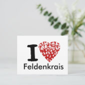 I Heart Feldenkrais-Briefkaart | Volledig bewerkba Aankondigingskaart (Staand voorkant)