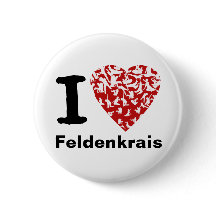 I Heart Feldenkrais Button | Rood hart