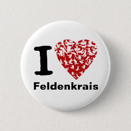 I Heart Feldenkrais Button | Rood hart