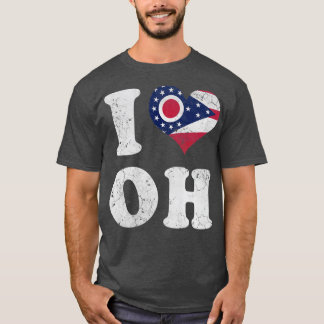 I Heart Flag van Ohio T-shirt