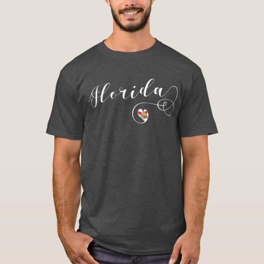 I Heart Florida, Floridian, Miami T-shirt (Voorkant)