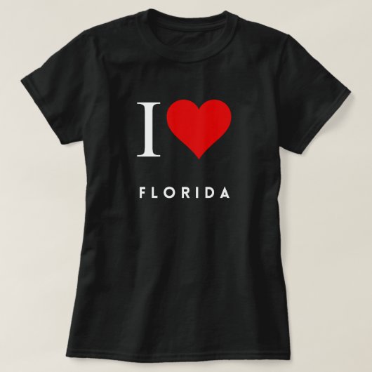 I Heart Florida Zwart Vrouwen T-shirt (Design voorkant)