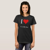 I Heart Florida Zwart Vrouwen T-shirt (Voorkant volledig)