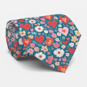 I Heart Flowers Stropdas (Opgerold)