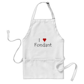 I Heart Fondant Apron Standaard Schort
