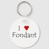 I Heart Fondant Sleutelhanger (Voorkant)