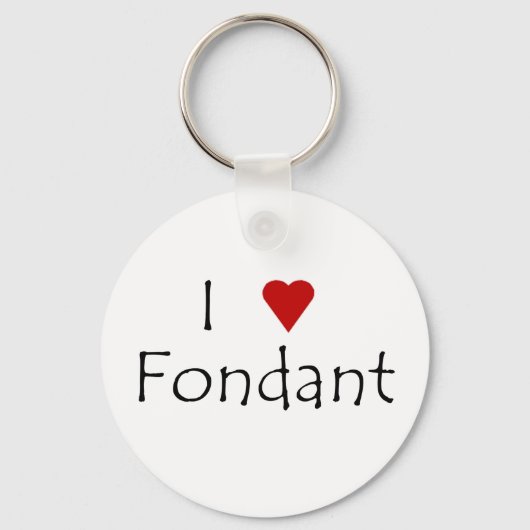 I Heart Fondant Sleutelhanger (Voorkant)