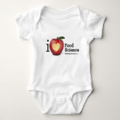 "I Heart Food Science" Creeper Romper (Voorkant)