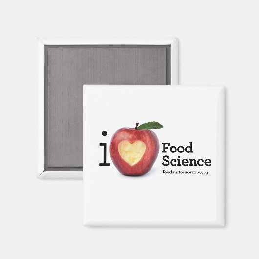 "I Heart Food Science" magneet (Voorkant / Achterkant)