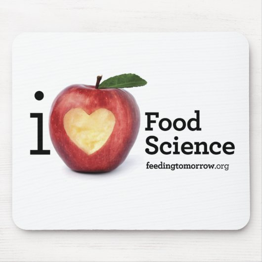 "I Heart Food Science" Mousepad Muismat (Voorkant)