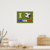 I Heart Football Frankrijk - Poster (Keuken)
