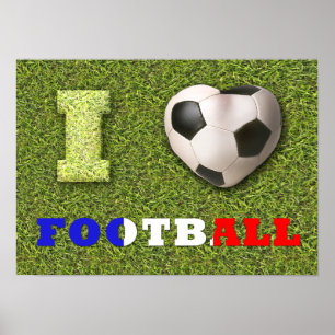 I Heart Football Frankrijk - Poster