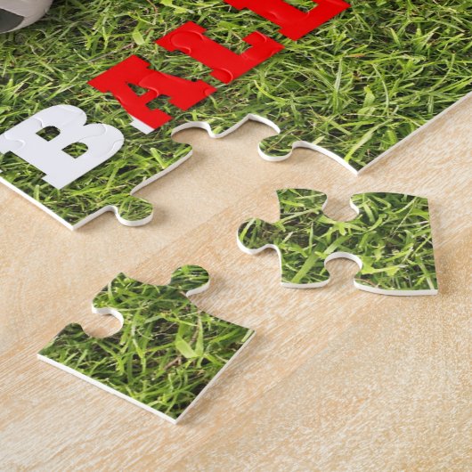 I Heart Football Soccer Frankrijk Legpuzzel (Zijkant)