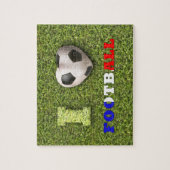 I Heart Football Soccer Frankrijk Legpuzzel (Verticaal)