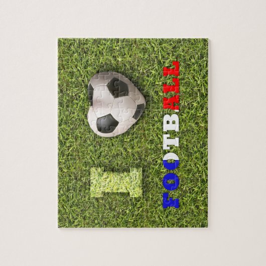 I Heart Football Soccer Frankrijk Legpuzzel (Verticaal)