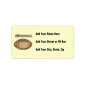 I Heart Football T-shirts en geschenken Etiket (Voorkant)