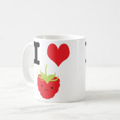 I Heart Frambories Koffiemok (Voorkant links)