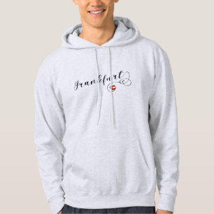 I Heart Frankfurt am Main, Hessen, Duitsland Hoodie