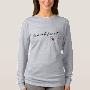 I Heart Frankfurt am Main, Hessen, Duitsland T-shirt