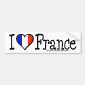 I HEART FRANKRIJK BUMPERSTICKER (Voorkant)
