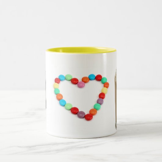 I Heart Frappuccinos Tweekleurige Koffiemok (Center)